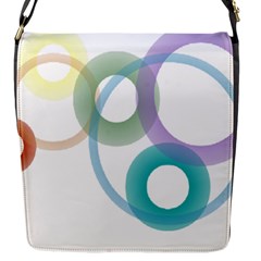 Rainbow Colors Circles Flap Messenger Bag (s)