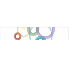 Rainbow Colors Circles Flano Scarf (large) by picsaspassion