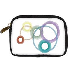 Rainbow Color Circles, Watercolor - Aquarel Painting Digital Camera Cases by picsaspassion