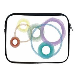 Rainbow Color Circles, Watercolor - Aquarel Painting Apple Ipad 2/3/4 Zipper Cases by picsaspassion