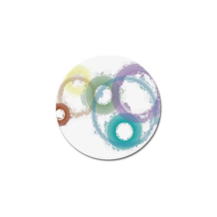 Rainbow color circles, paintbrush aquarel Golf Ball Marker (4 pack)