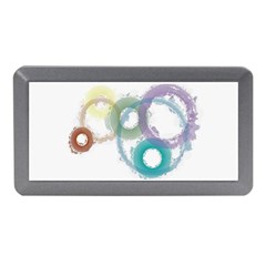 Rainbow Color Circles, Paintbrush Aquarel Memory Card Reader (mini) by picsaspassion