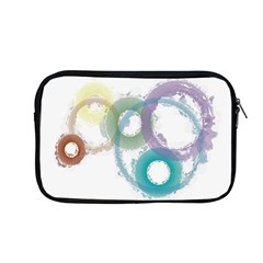 Rainbow Color Circles, Paintbrush Aquarel Apple Macbook Pro 13  Zipper Case by picsaspassion