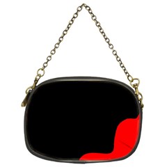 Black And Red Chain Purses (two Sides)  by Valentinaart