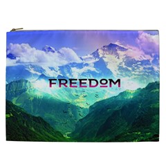 Freedom Cosmetic Bag (xxl)  by Brittlevirginclothing