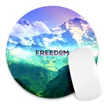 Freedom Round Mousepads Front