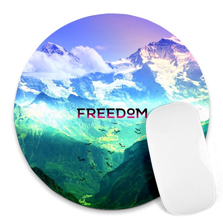 Freedom Round Mousepads