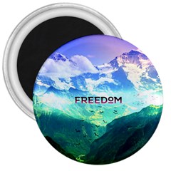 Freedom 3  Magnets by Brittlevirginclothing