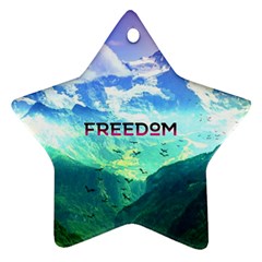 Freedom Ornament (star)  by Brittlevirginclothing