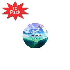 Freedom 1  Mini Magnet (10 Pack)  by Brittlevirginclothing