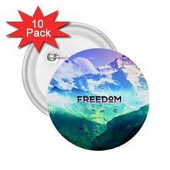 Freedom 2 25  Buttons (10 Pack)  by Brittlevirginclothing