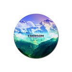 Freedom Rubber Coaster (Round)  Front