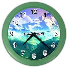 Freedom Color Wall Clocks by Brittlevirginclothing