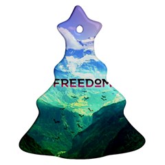 Freedom Ornament (christmas Tree) by Brittlevirginclothing