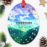 Freedom Ornament (Oval Filigree)  Front