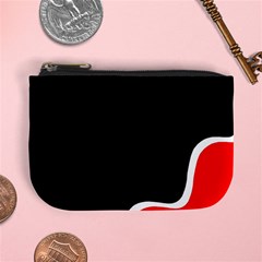 Simple Red And Black Desgin Mini Coin Purses by Valentinaart