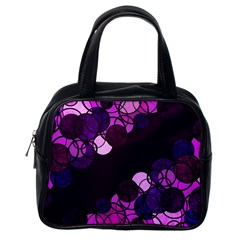 Purple Bubbles Classic Handbags (one Side) by Valentinaart