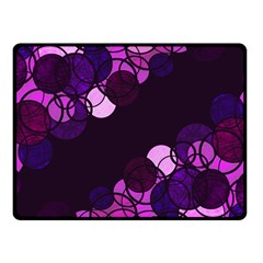 Purple Bubbles Fleece Blanket (small) by Valentinaart