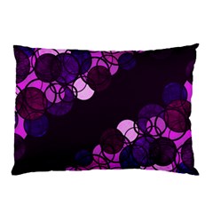 Purple Bubbles Pillow Case (two Sides) by Valentinaart