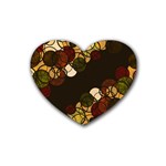 Autumn bubbles Heart Coaster (4 pack)  Front