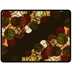 Autumn Bubbles Fleece Blanket (large)  by Valentinaart