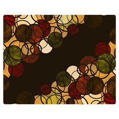 Autumn Bubbles Double Sided Flano Blanket (medium)  by Valentinaart