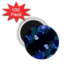 Blue Bubbles 1 75  Magnets (100 Pack)  by Valentinaart