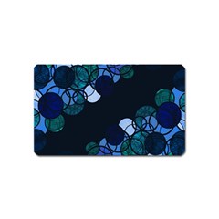 Blue Bubbles Magnet (name Card) by Valentinaart