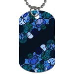 Blue bubbles Dog Tag (One Side) Front