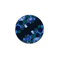 Blue Bubbles Golf Ball Marker by Valentinaart