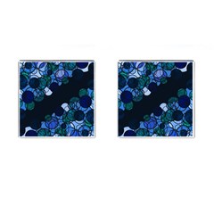 Blue Bubbles Cufflinks (square) by Valentinaart