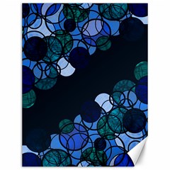 Blue Bubbles Canvas 12  X 16   by Valentinaart