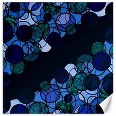 Blue Bubbles Canvas 16  X 16   by Valentinaart