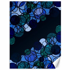 Blue Bubbles Canvas 36  X 48   by Valentinaart