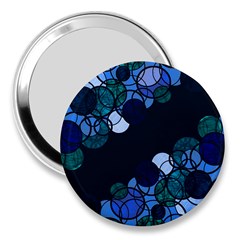 Blue Bubbles 3  Handbag Mirrors by Valentinaart