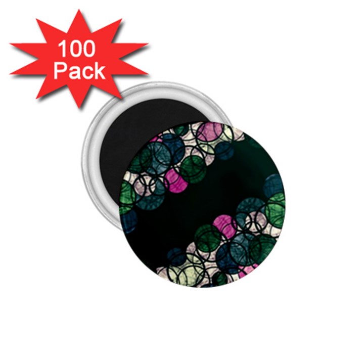 Green and pink bubbles 1.75  Magnets (100 pack) 