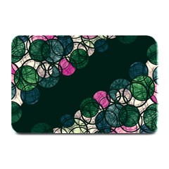 Green And Pink Bubbles Plate Mats by Valentinaart