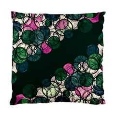 Green And Pink Bubbles Standard Cushion Case (two Sides) by Valentinaart