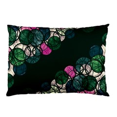 Green And Pink Bubbles Pillow Case (two Sides) by Valentinaart