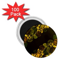 Yellow Bubbles 1 75  Magnets (100 Pack)  by Valentinaart