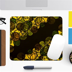 Yellow Bubbles Large Mousepads by Valentinaart