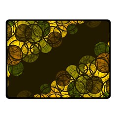 Yellow Bubbles Fleece Blanket (small) by Valentinaart