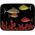 Corals Double Sided Fleece Blanket (Mini)  35 x27  Blanket Back