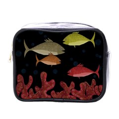 Corals Mini Toiletries Bags by Valentinaart