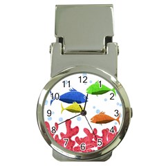 Corals And Fish Money Clip Watches by Valentinaart