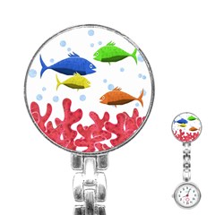 Corals And Fish Stainless Steel Nurses Watch by Valentinaart