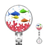 Corals and fish Stainless Steel Nurses Watch Front