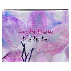 Magic Leaves Cosmetic Bag (xxxl)  by Brittlevirginclothing