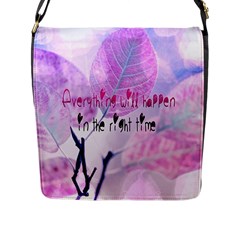 Magic Leaves Flap Messenger Bag (l)  by Brittlevirginclothing