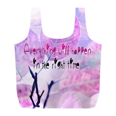 Magic Leaves Full Print Recycle Bags (l)  by Brittlevirginclothing